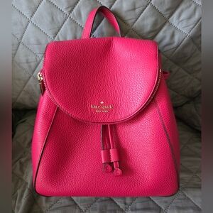 Kate Spade Pink Leather Backpack